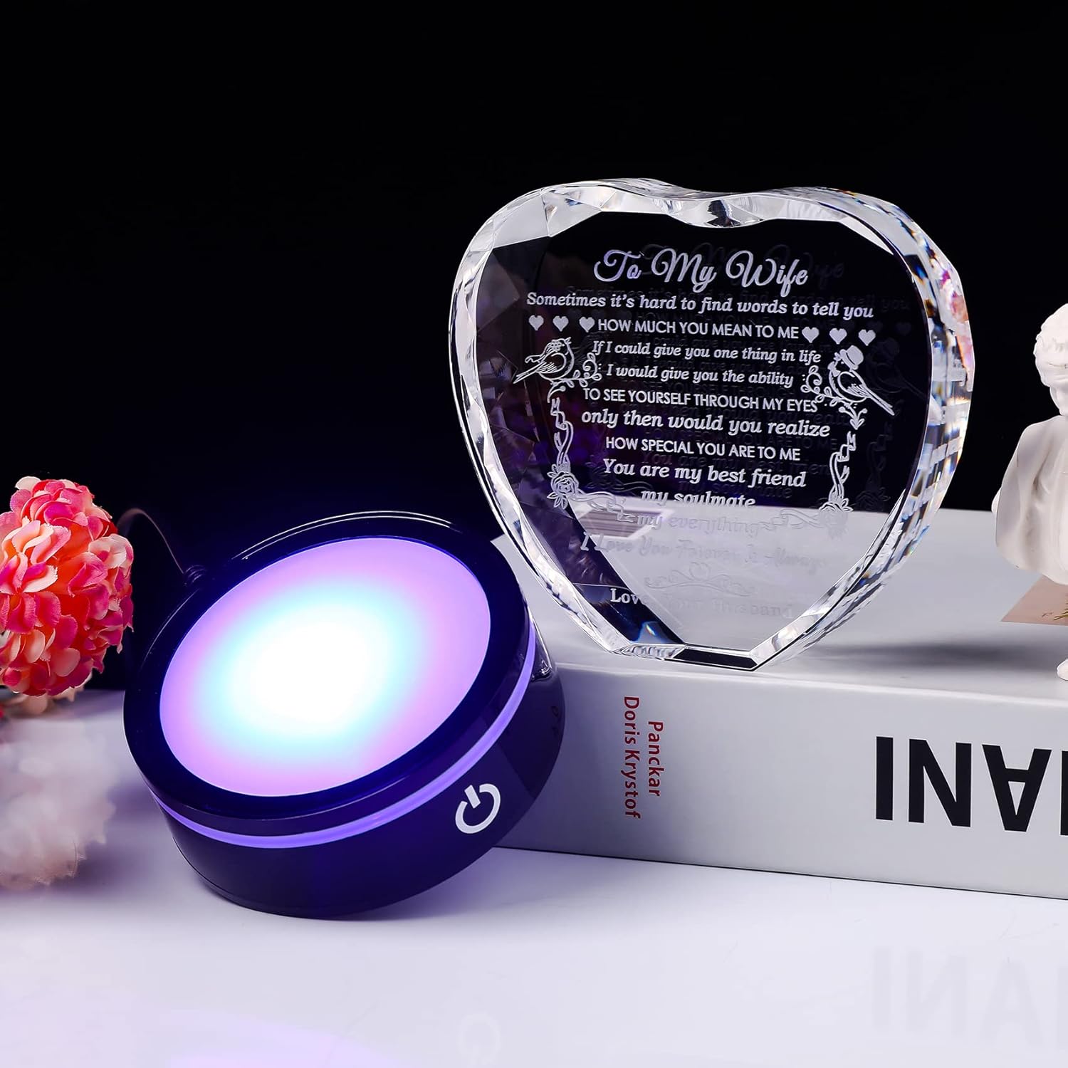 YWHL Gifts for Wife with Colorful LED Base I Love You Gifts - New York - Albany ID1595212 3