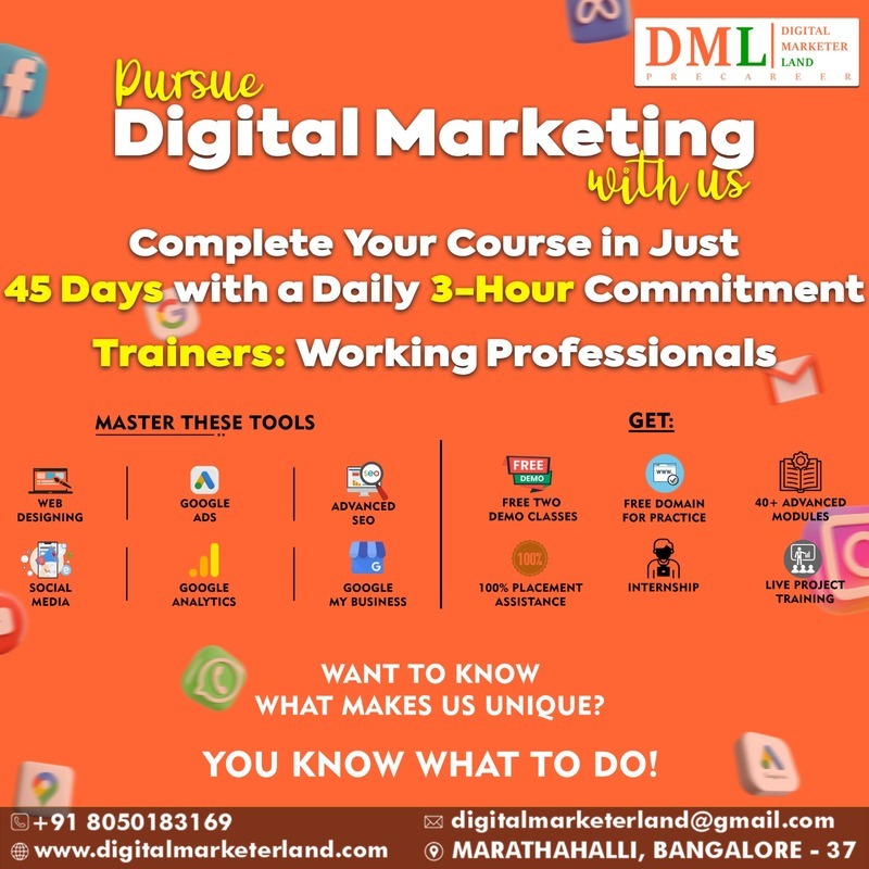 Digital Marketing Institute in Marathahalli  Grow in your c - Karnataka - Bangalore ID1613860
