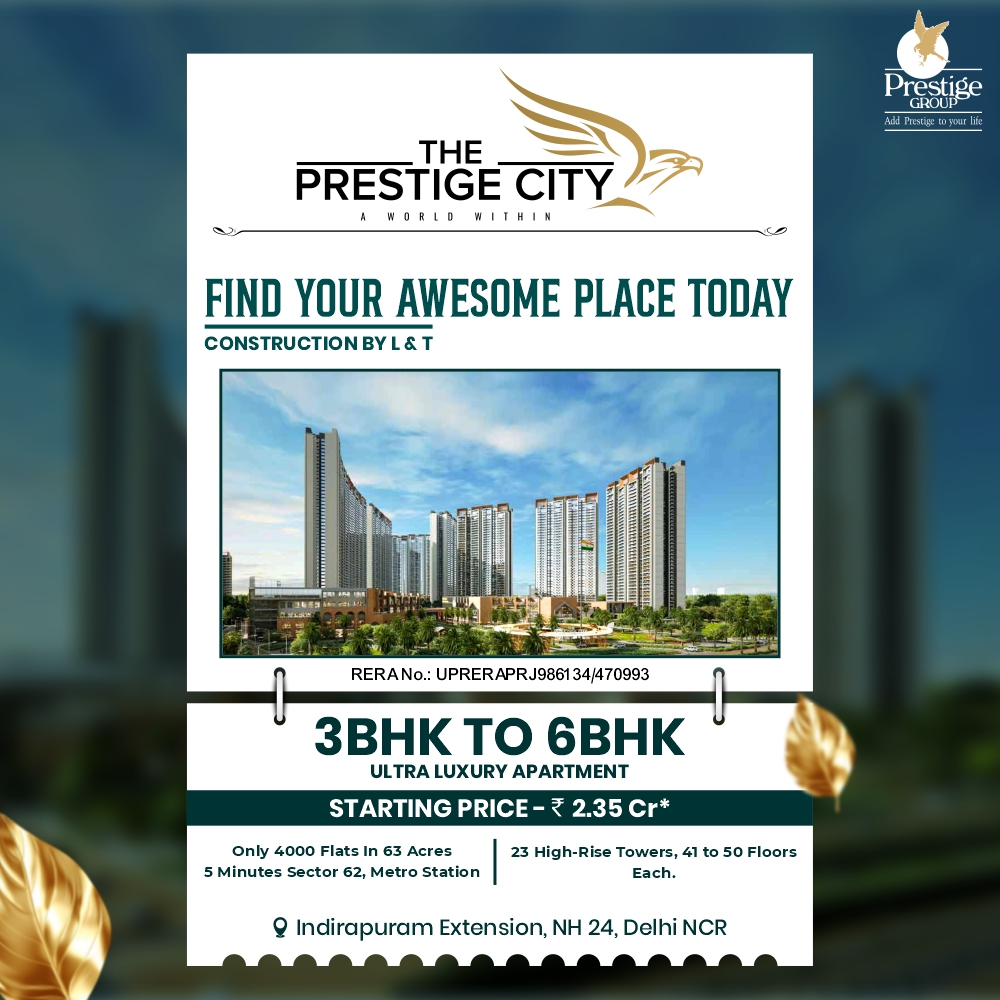 3 BHK Apartments  4 BHK Apartments in Indirapuram Extension - Uttar Pradesh - Ghaziabad ID1616411