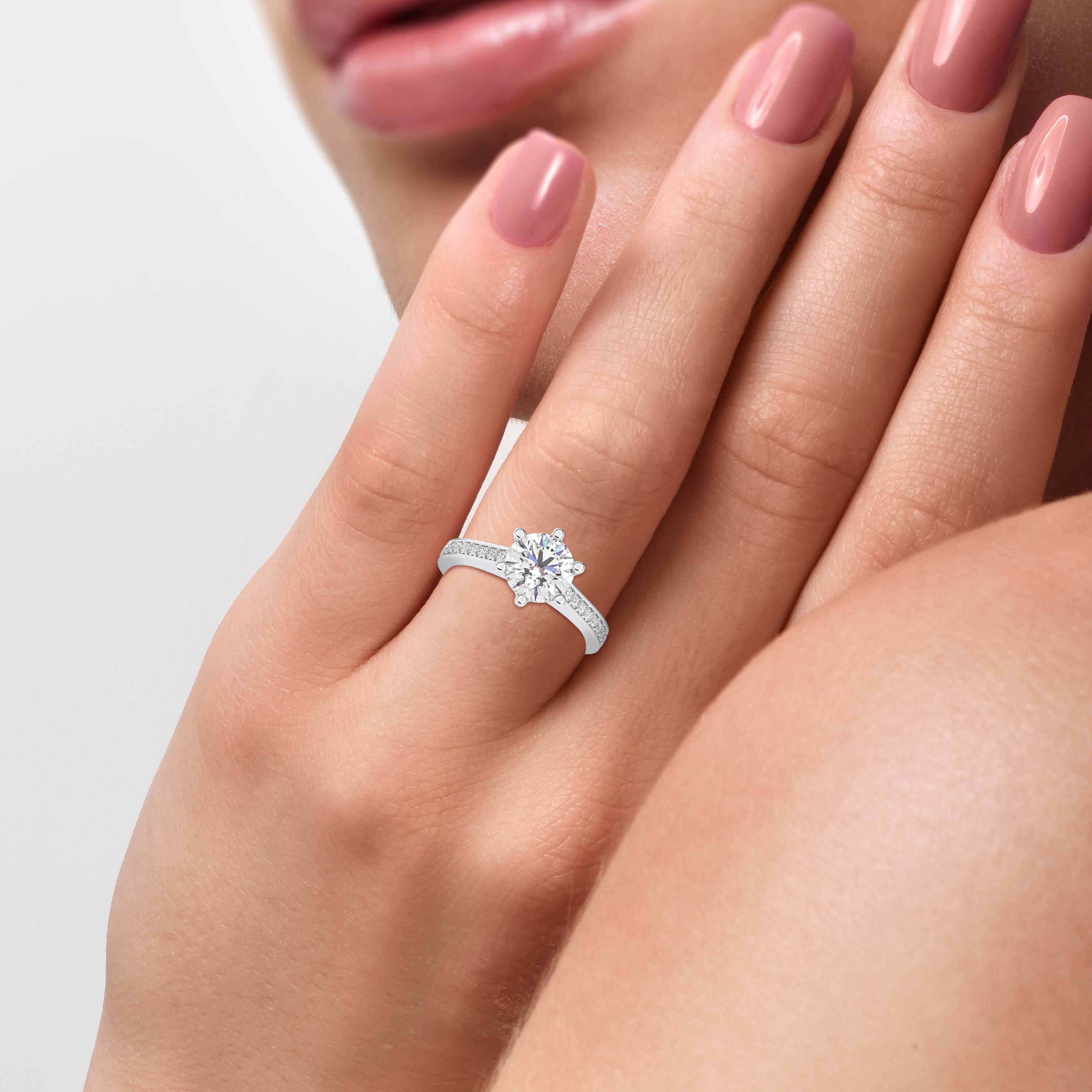 Engagement ring 925 Sterling silver bridal wedding ring R - Alaska - Anchorage ID1533623