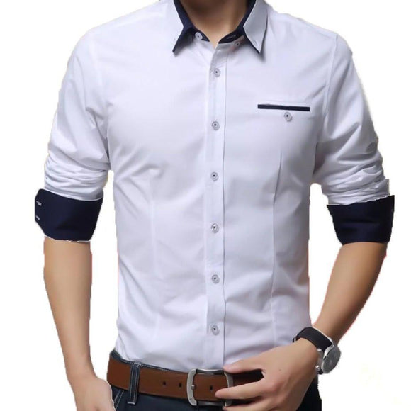 Shop Exclusive Double Pocket White Casual Linen Shirt for Me - Madhya Pradesh - Jabalpur ID1557250