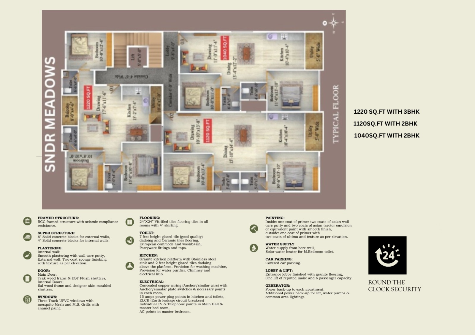 1120 SqFt Flat with 2BHK For Sale in Banjara Layout - Karnataka - Bangalore ID1590351 2