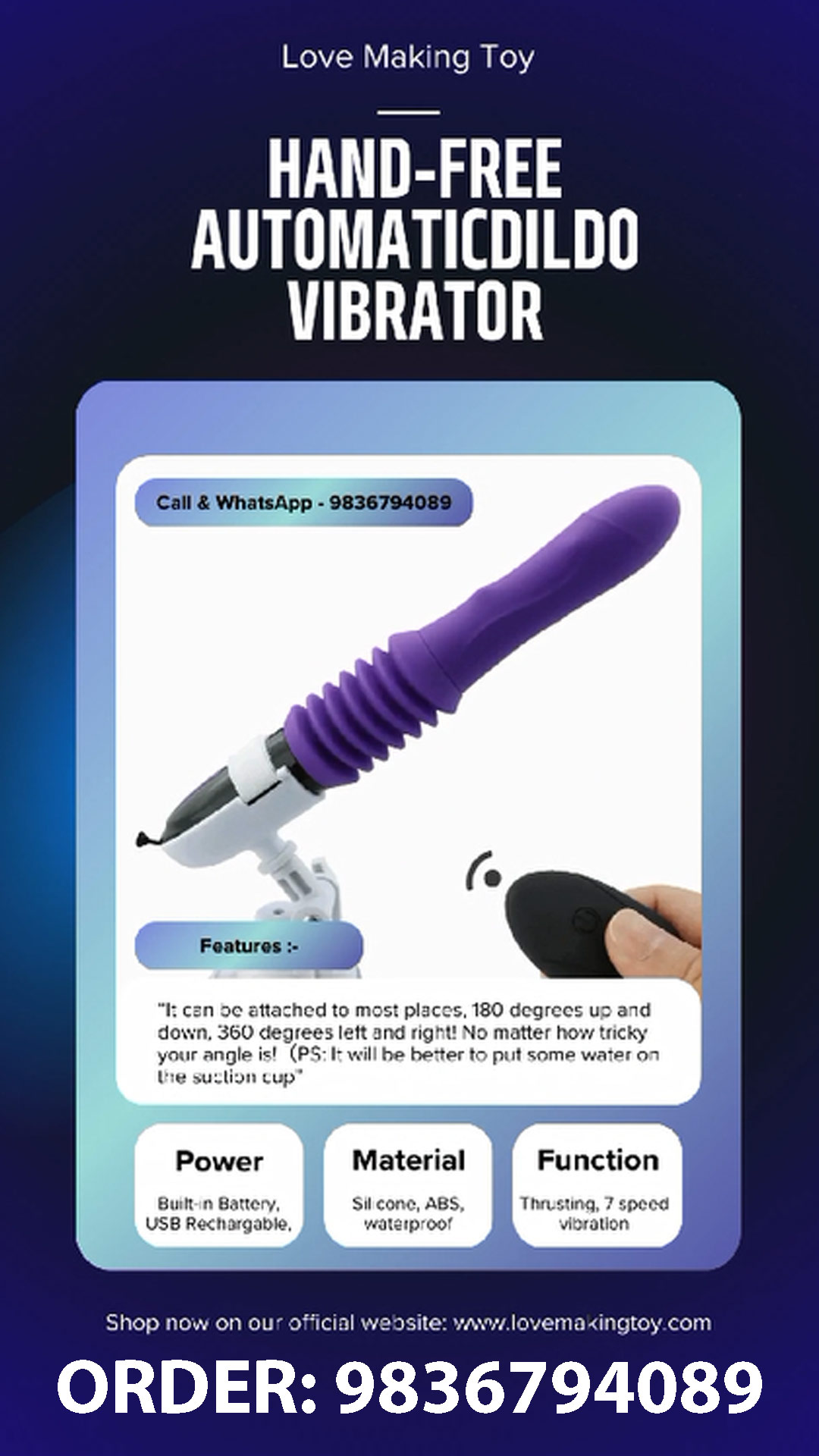 Order HandsFree Dildo Machine Call 9836794089 - Lakshadweep - Laskshadweep ID1593258