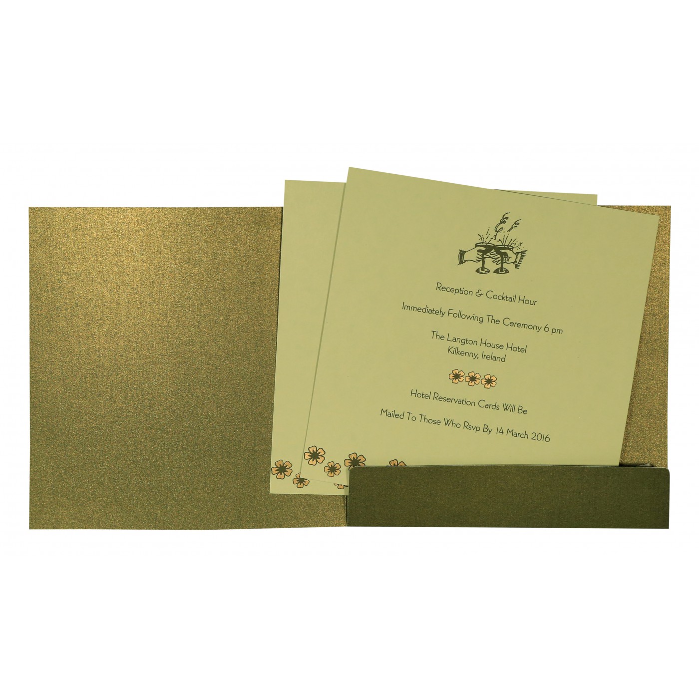 All in One Wedding Invitations  Convenient and Elegant Desi - Texas - Houston ID1607334 3