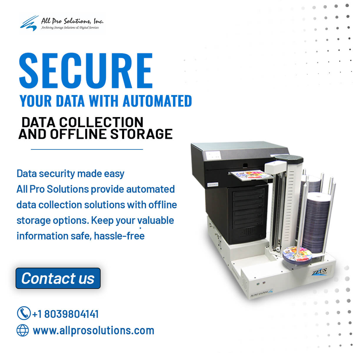 Simplify Storage with Automated Data Collection Systems - South Carolina - Columbia ID1540356