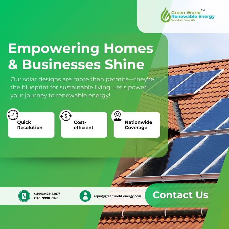 Professional Solar Permit Plan for Fast and Easy Approvals - Maryland - Baltimore ID1594844