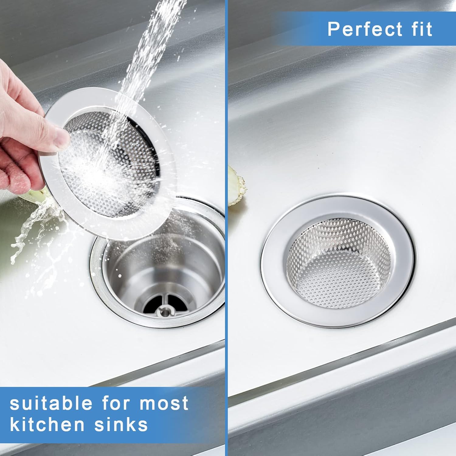 2 Pcs Sink Strainer for Most Kitchen Sink Drain Basket Revie - New York - New York ID1599190 3