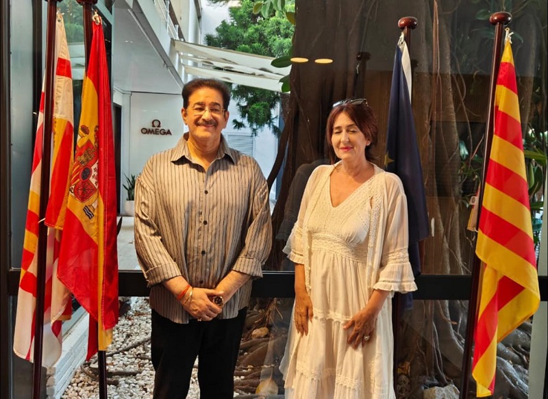 Sandeep Marwah Meets Isabel Jimnez in Barcelona to Strengt - Delhi - Delhi ID1606268