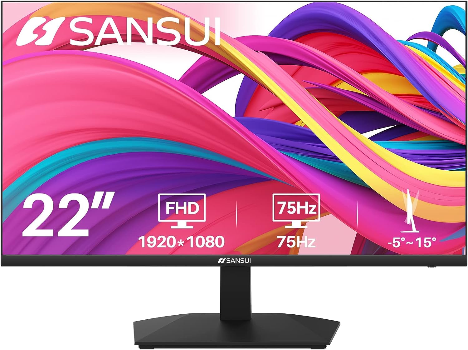 SANSUI Monitor 22 inch 1080p FHD 75Hz Computer Monitor with  - Alaska - Anchorage ID1547277