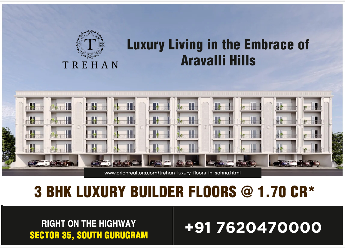 Trehan Luxury Floors  Premium 3BHK Floors in Sector 35 S - Haryana - Gurgaon ID1599405