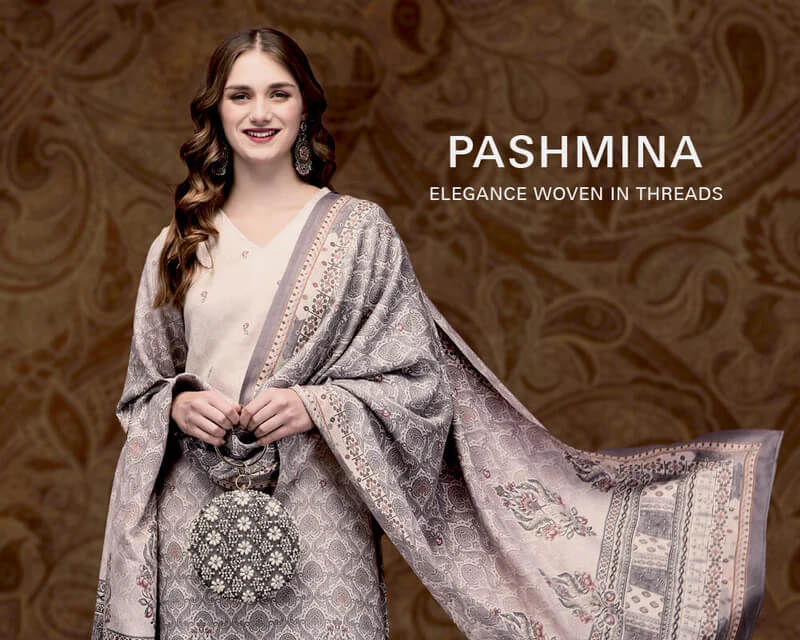 Pashmina Suit Sets Collection For Women  Shop Online In I - Delhi - Delhi ID1593628