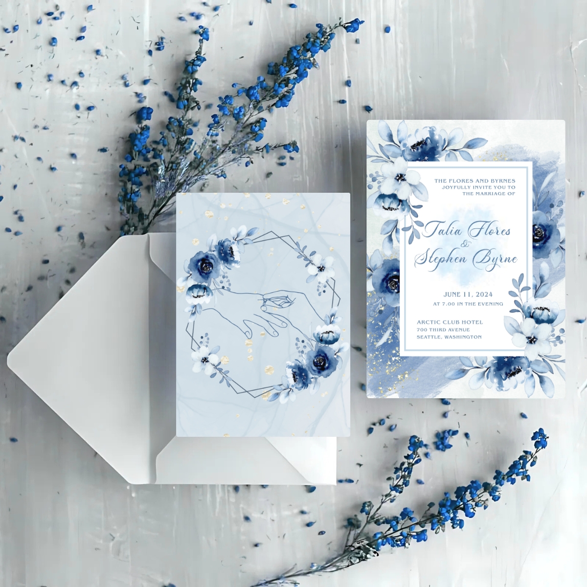Single Sheet Wedding Invitations  Custom Wedding Cards Onli - Massachusetts - Boston ID1604167