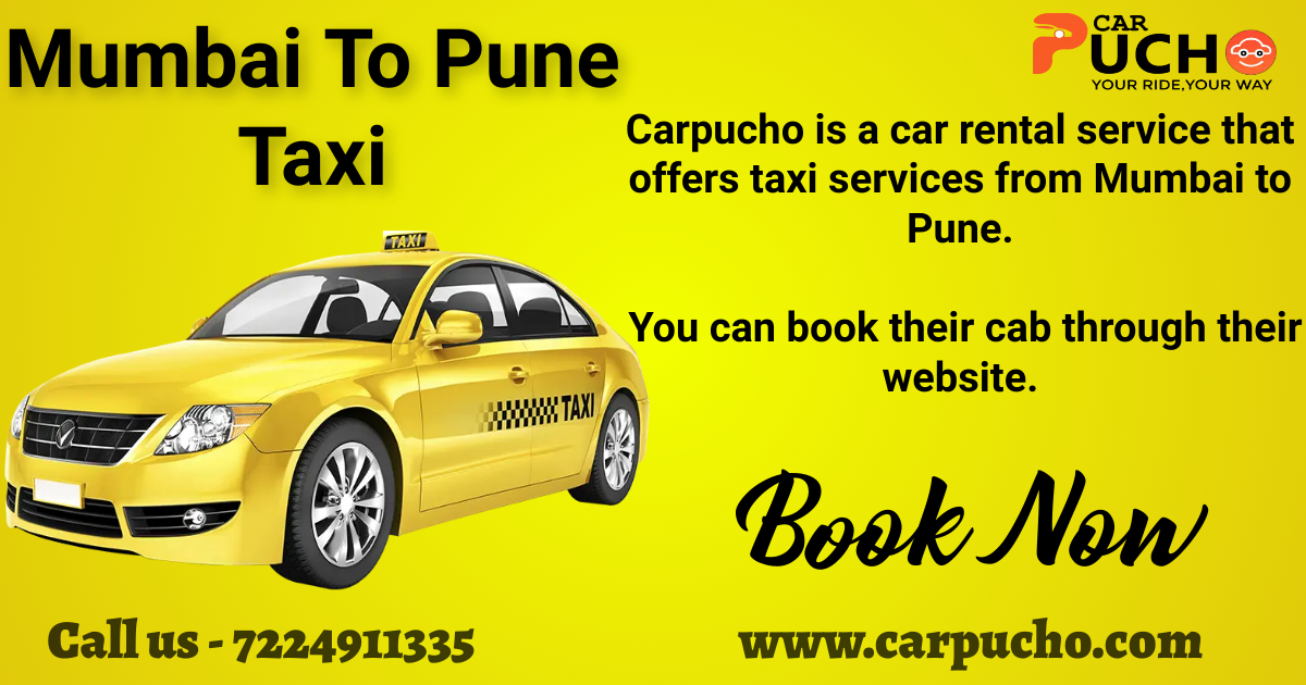 Mumbai to Pune Taxi Service with Carpucho - Maharashtra - Mumbai ID1534133