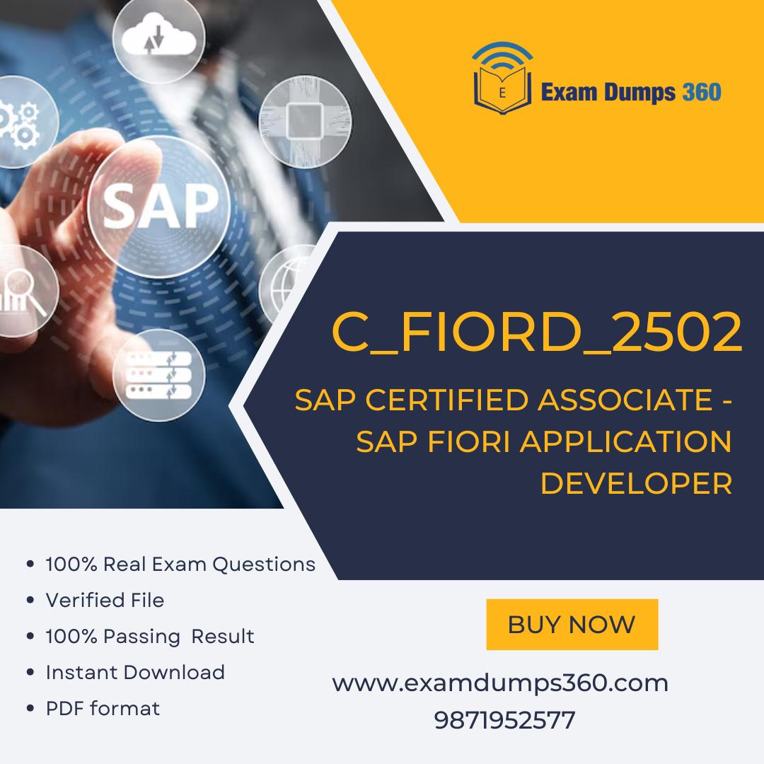 SAP Fiori Development  Pass CFIORD2502 with Exam Dumps  - Karnataka - Bangalore ID1604342