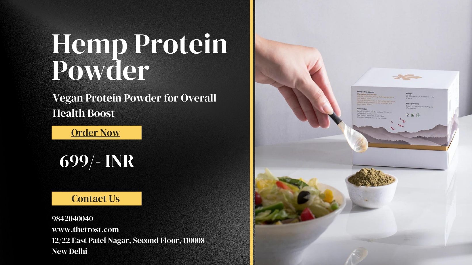 Hemp Protein Powder Plant Based - Delhi - Delhi ID1524788