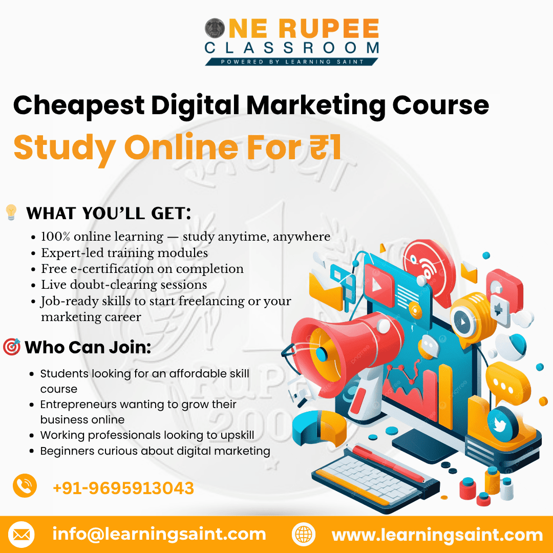 The Cheapest Digital Marketing Course Study Online for Just - Delhi - Delhi ID1617775