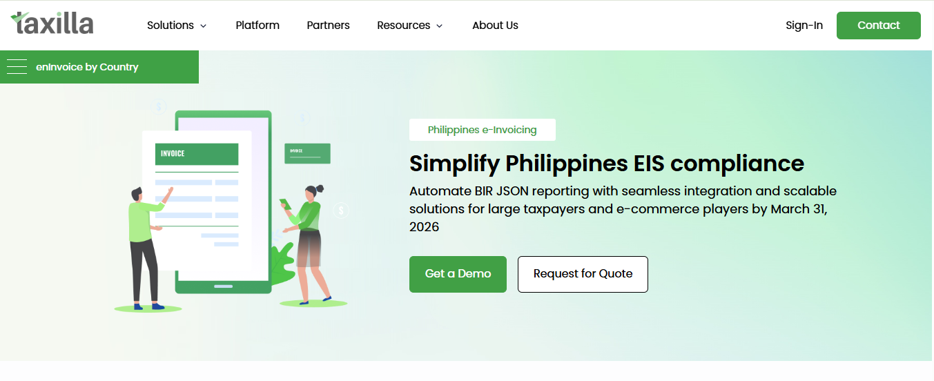 Taxillas Philippines eInvoicing Solution - Andhra Pradesh - Hyderabad ID1602998