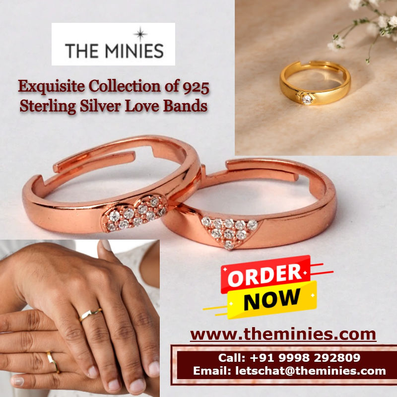 Exquisite Collection of 925 Sterling Silver Love Bands  The - Gujarat - Vadodara ID1596224