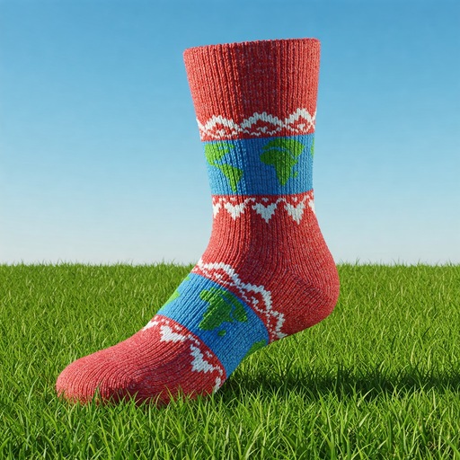 Earth Day Awareness Design Unique Custom Socks with EverLig - California - San Francisco ID1600783 2