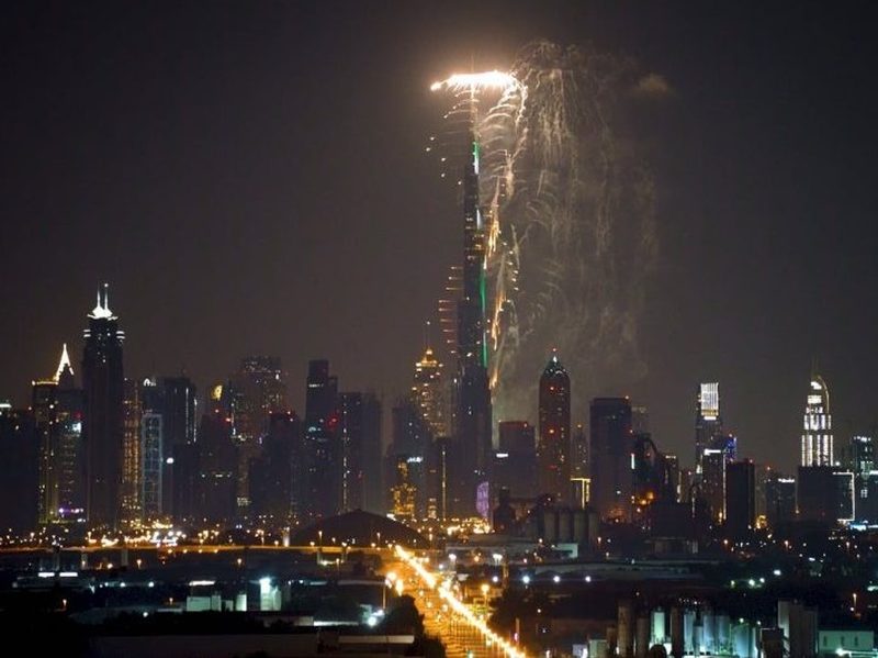 New Year Celebration with Burj Khalifa Fireworks - New Hampshire - Manchester ID1519028