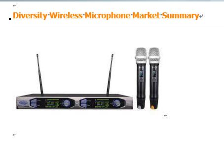 Diversity Wireless Microphone Global Market Size Forecast  - California - San Francisco ID1555033
