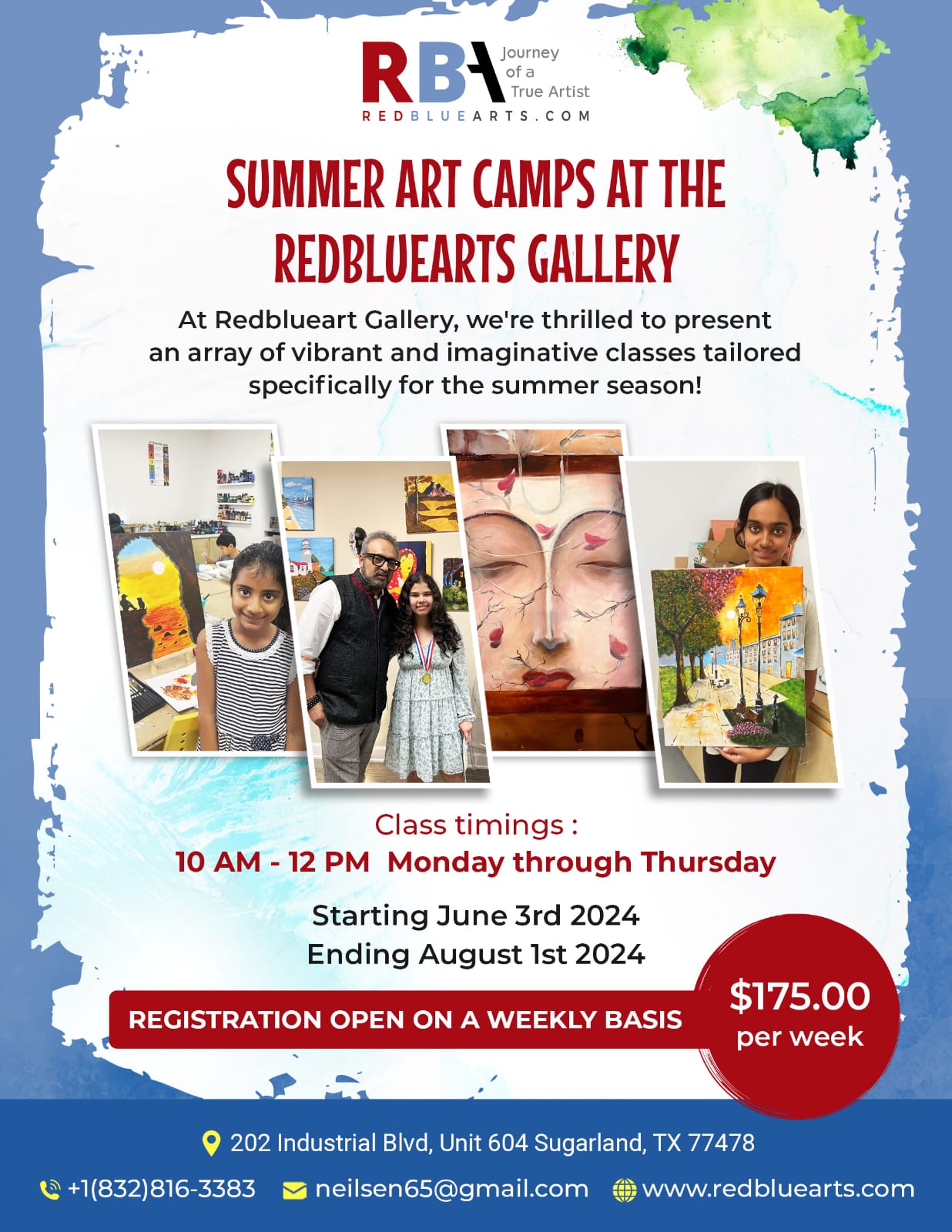 Join Summer Art Camps in Sugar Land  Redbluearts - Texas - Houston ID1560084