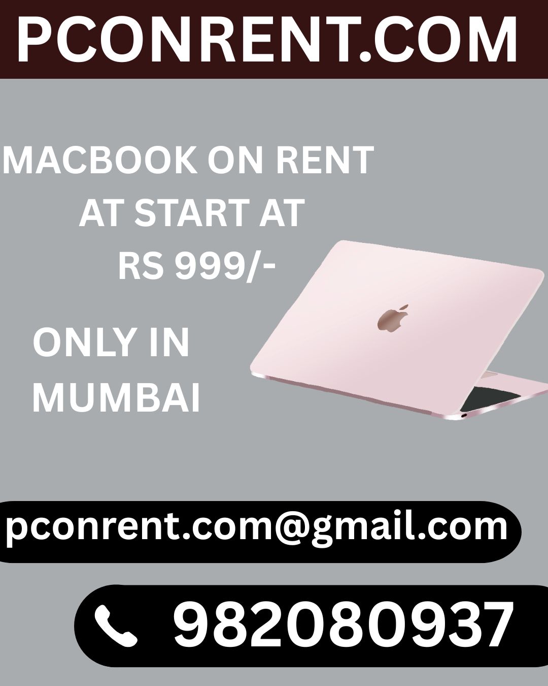 Rent a Macbook on start at Rs999 MUMBAI VASHI BELAPUR - Maharashtra - Mumbai ID1614231
