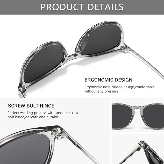 SUNGAIT Vintage Round Sunglasses for Women Men - New York - Albany ID1591189 2