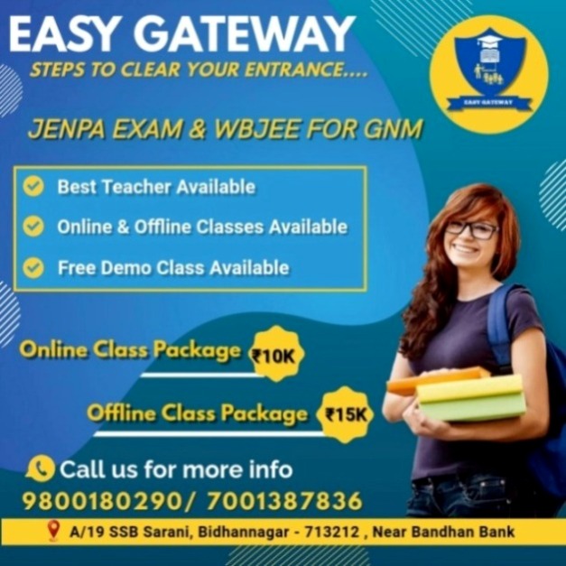 Free Demo Classes for JENPAS  WBJEE for GNM Call 9800180290 - West Bengal - Durgapur ID1595204