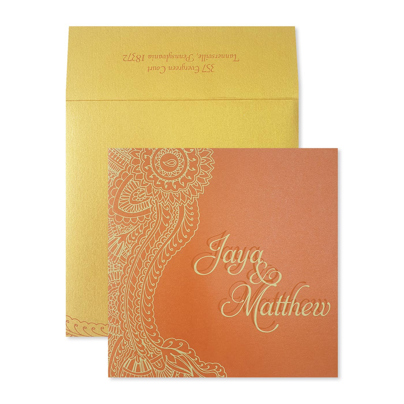 Modern Wedding Invitations  IndianWeddingCards - New Jersey - Branchburg ID1594521 2