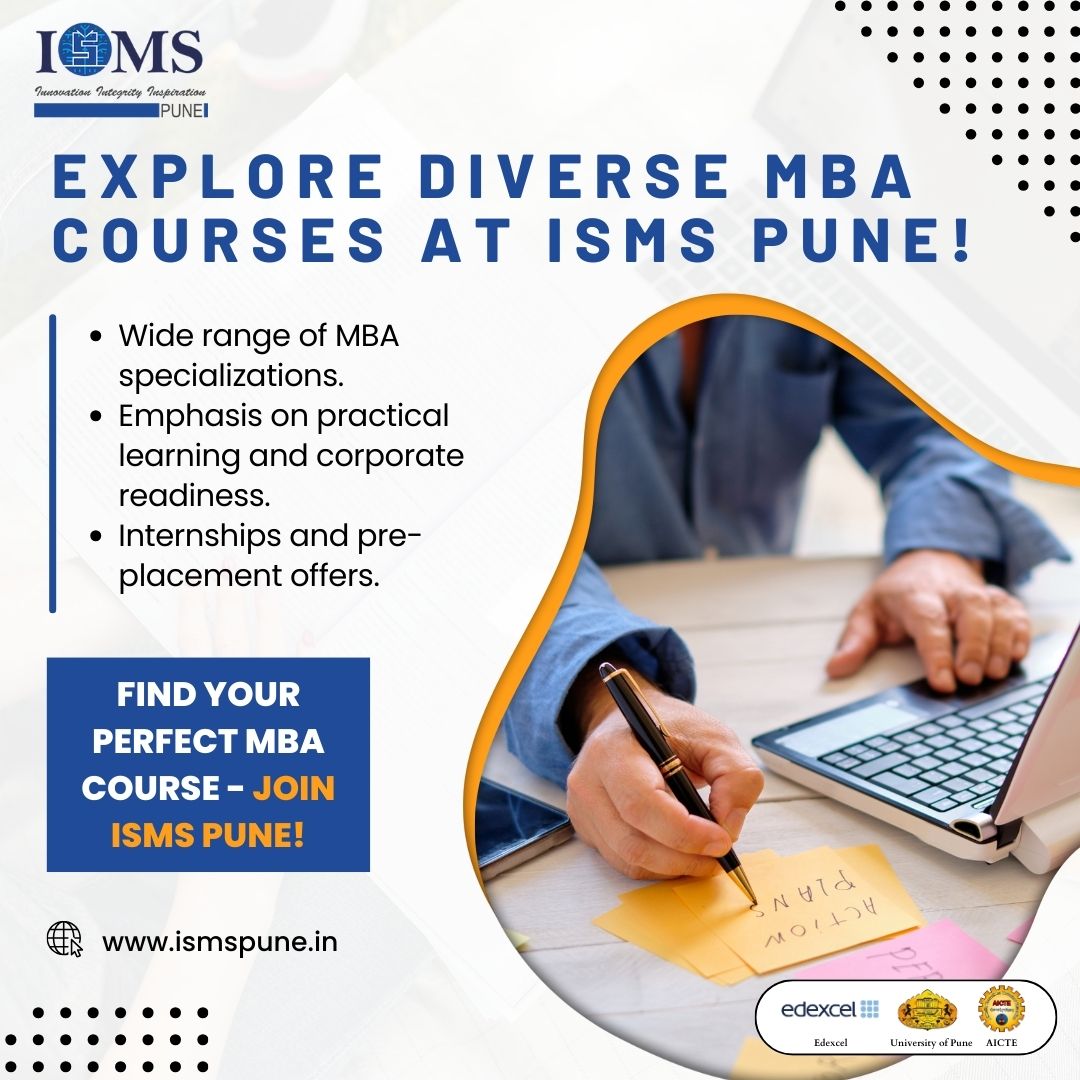 Diverse MBA Courses at ISMS Pune  Practical  IndustryFocu - Maharashtra - Mumbai ID1524093