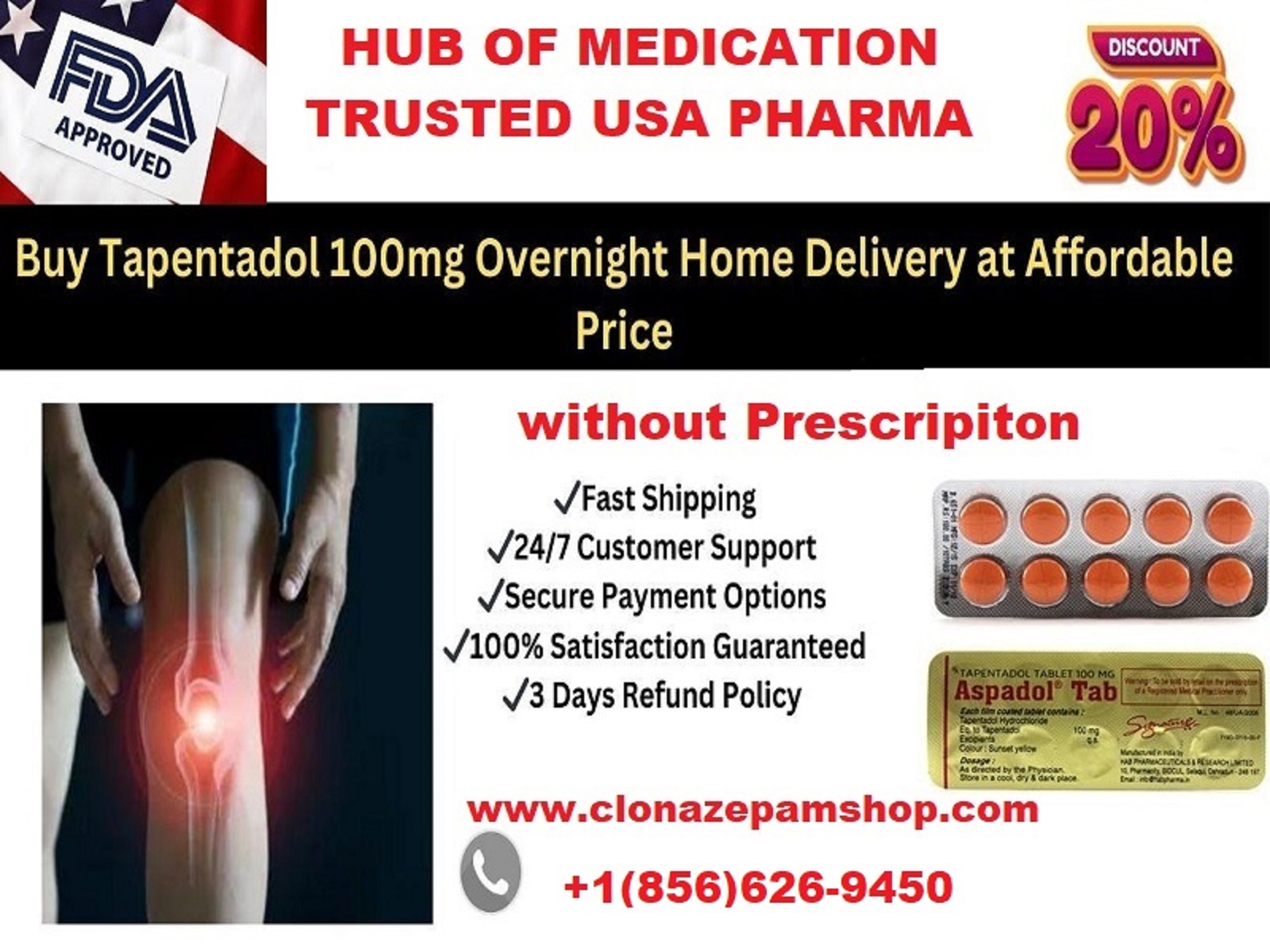 Get 20 OFF Buy Tapentadol Online Without Prescription US Do - Florida - Fort Lauderdale ID1598445