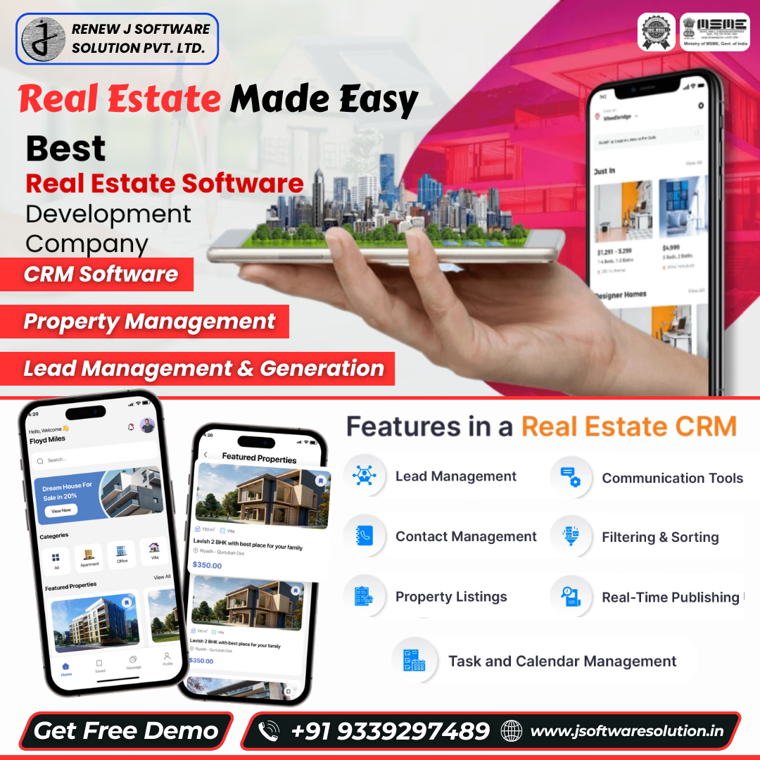 Transforming Real Estate through Technology  Renew J Soft - Tamil Nadu - Chennai ID1610545