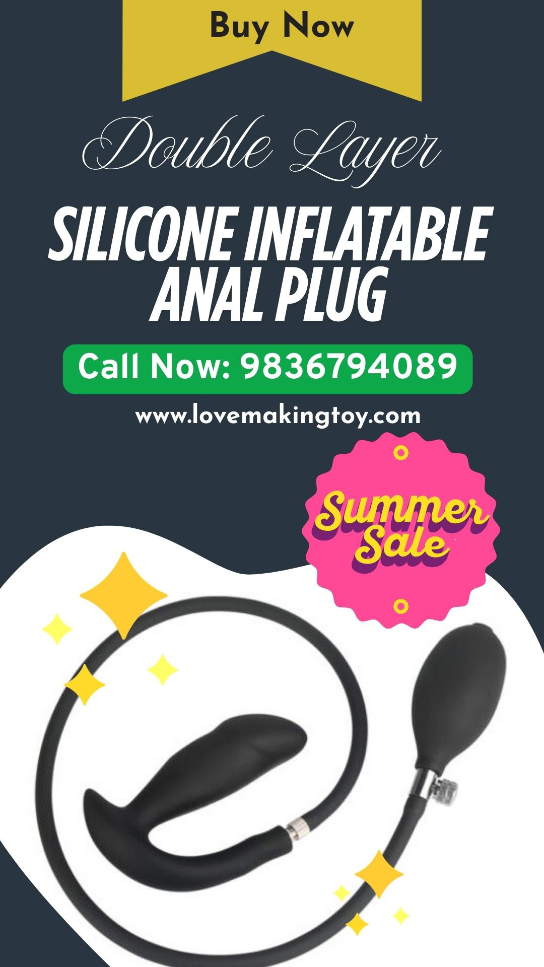 Double Layer Air Anal Plug for Intense Pleasure Call 9836794 - Haryana - Rohtak ID1601704