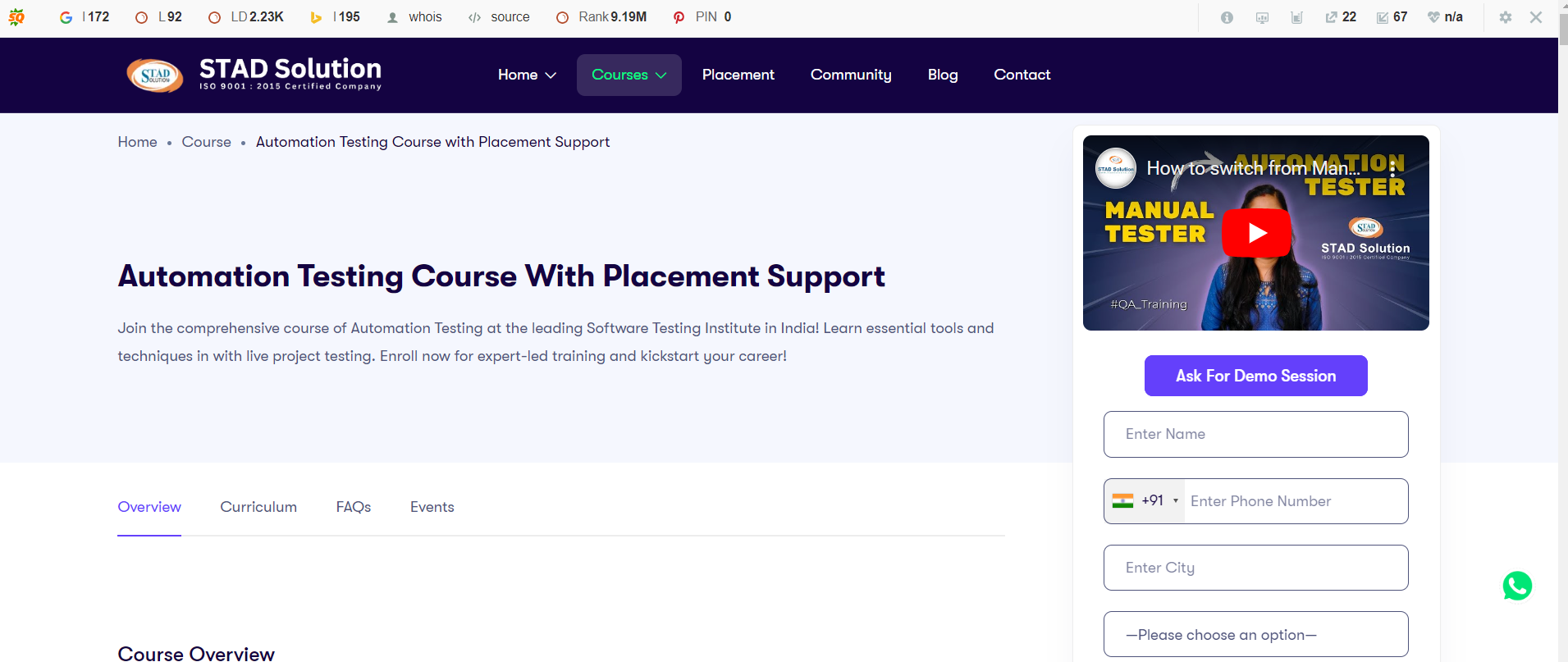 Automation Testing Course with Placement Support - Gujarat - Ahmedabad ID1592867