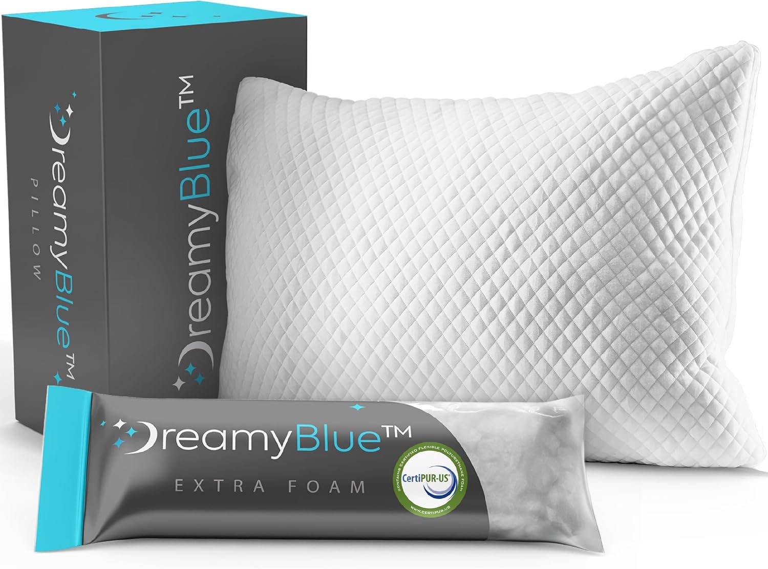 DreamyBlue Signature Pillow wAdjustable Loft  Shredded M - New York - New York ID1596037
