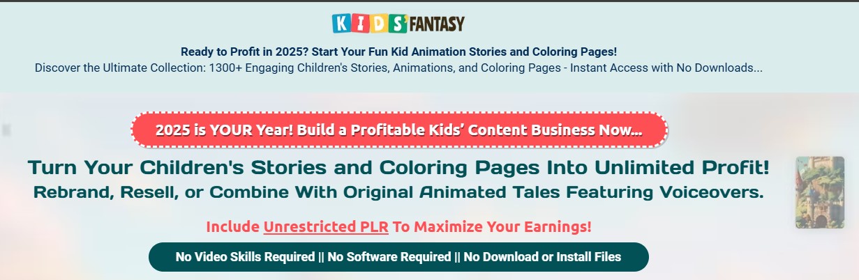 Kids Fantasy PLR Review - New York - Albany ID1591986