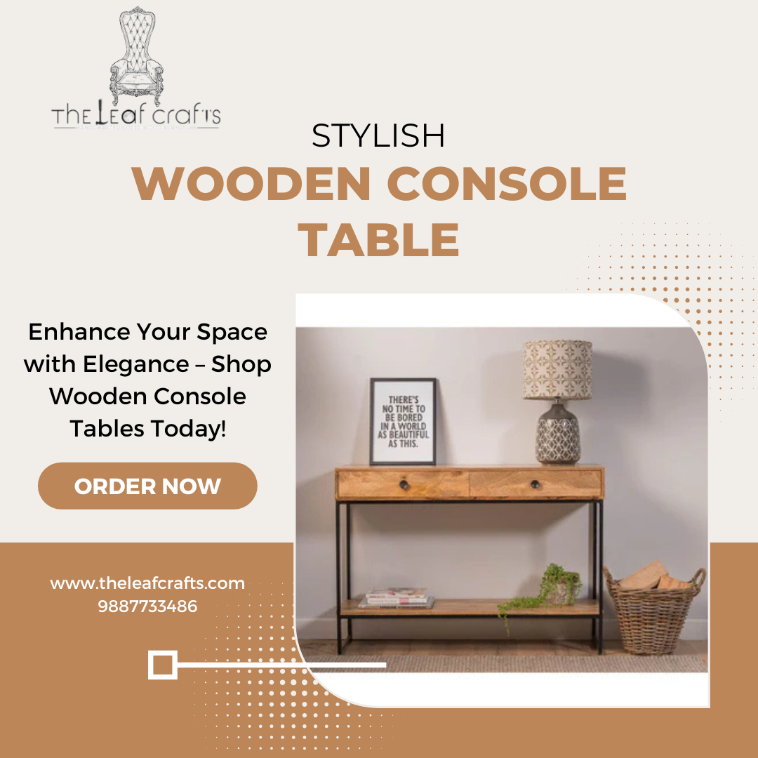 Stylish Wooden Console Table  Elevate Your Home Dcor - Rajasthan - Jaipur ID1599231