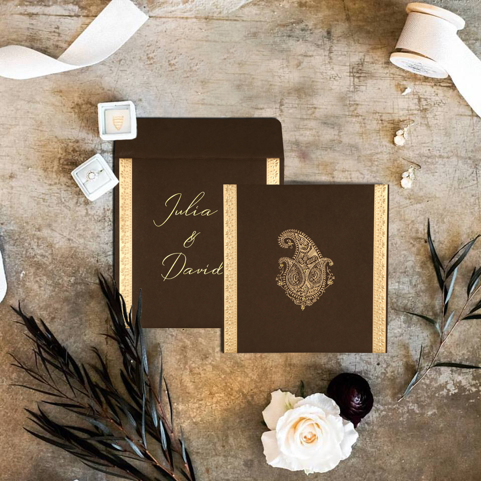 Custom Screen Printed Wedding Invitations  Unique  Stylish - New Jersey - Branchburg ID1593405