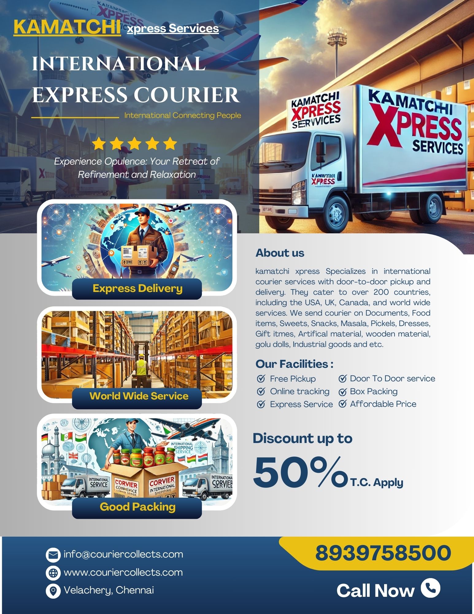INTERNATIONAL COURIER NEAR ME - Tamil Nadu - Chennai ID1609108