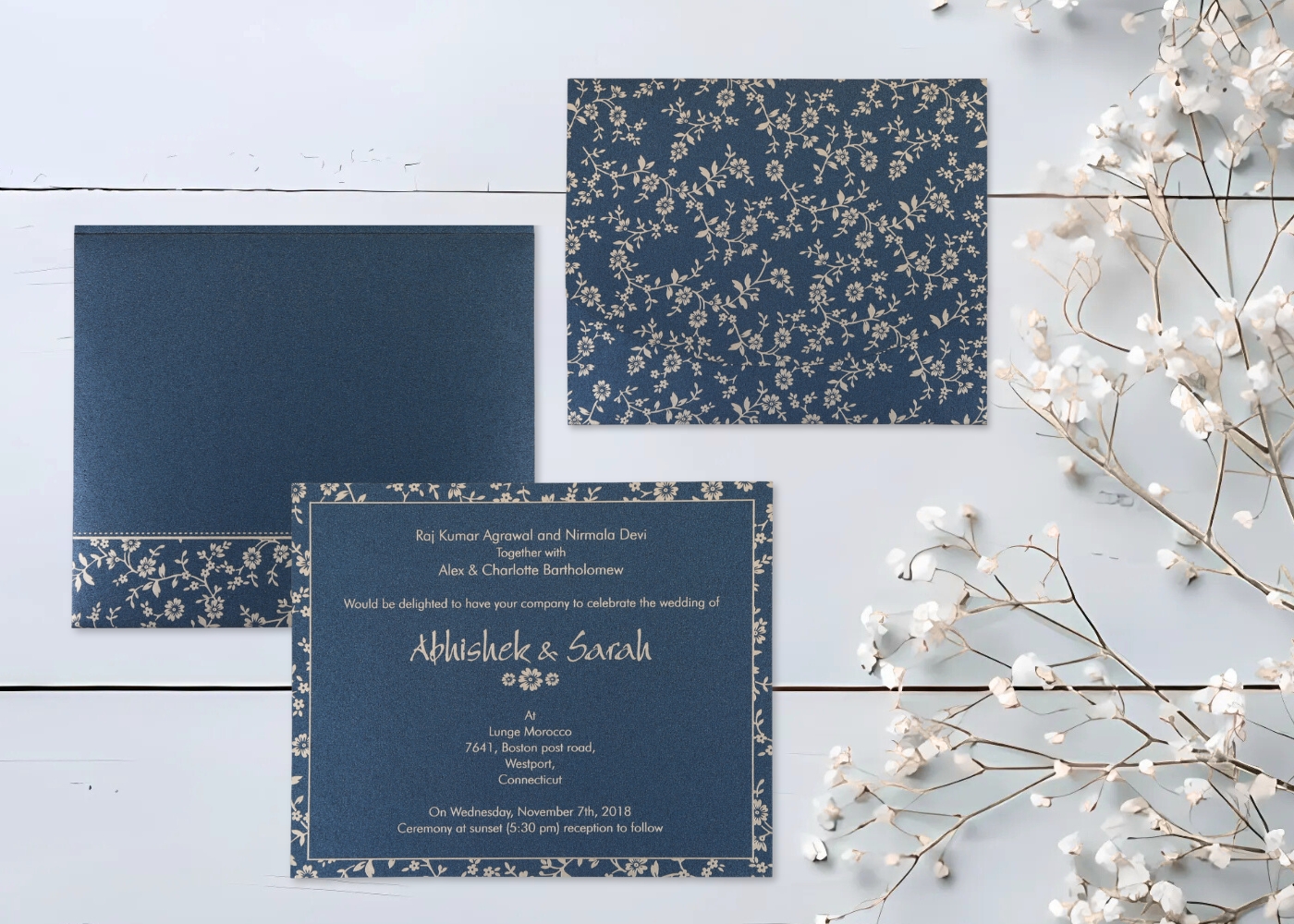 Traditional Wedding Invitations  Every Ritual - Massachusetts - Boston ID1606524