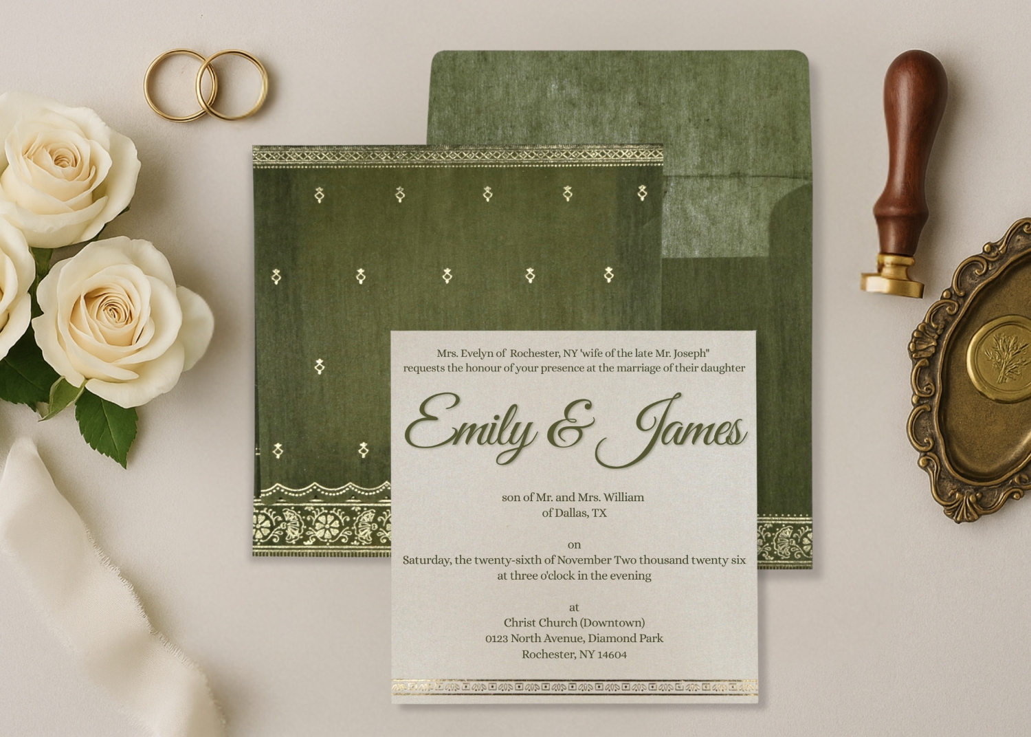 Foil Stamped Invitations  That Speak Luxury - Massachusetts - Boston ID1612803 2