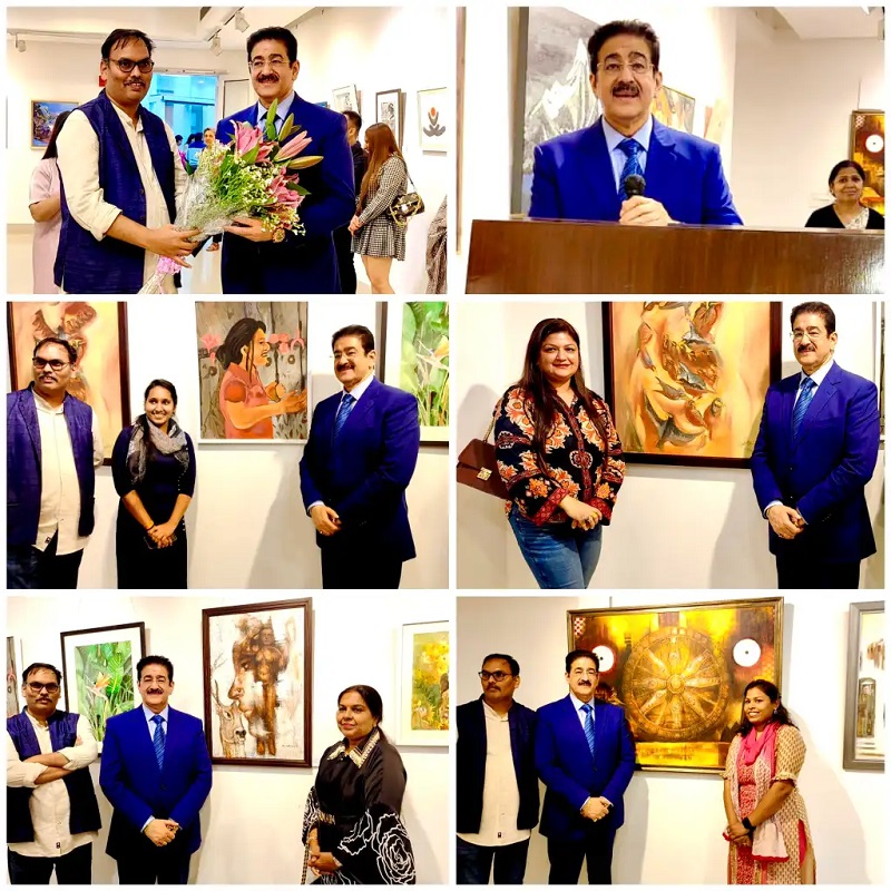 Sandeep Marwah Inaugurates Vibrant Group Show Celebrating Wo - Delhi - Delhi ID1548904