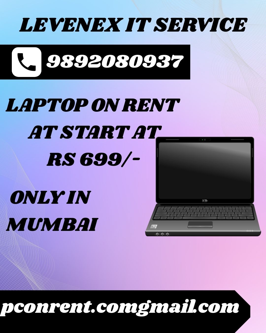 Laptop on rent at Rs 699 Vashi Belapur Navimumbai - Maharashtra - Navi Mumbai ID1614035