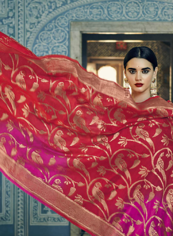 Buy Now Couture Perfection  Chanderi Silk Gota Work  Pure - Maharashtra - Mumbai ID1522329