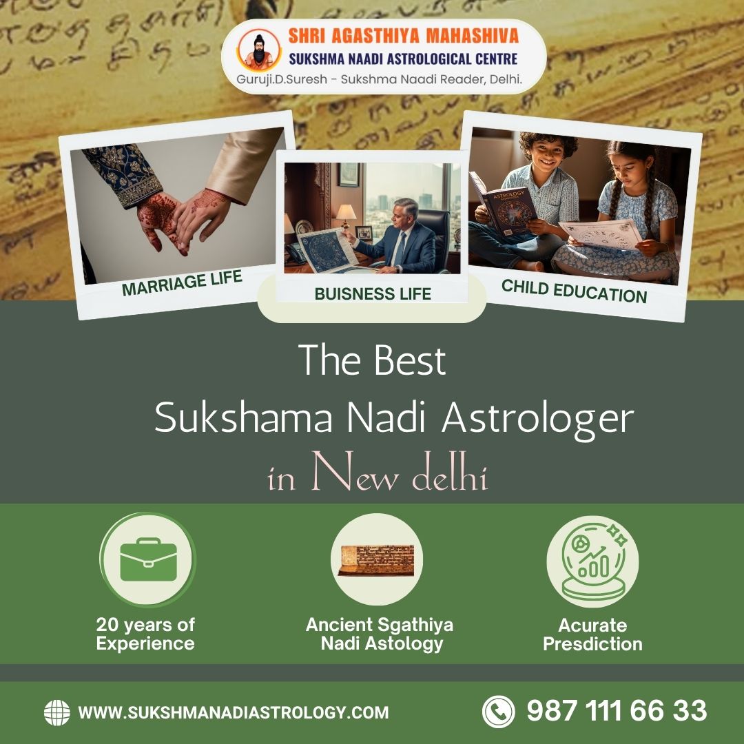 Best Sukshama Nadi Astrologer in New Delhi - Delhi - Delhi ID1609637
