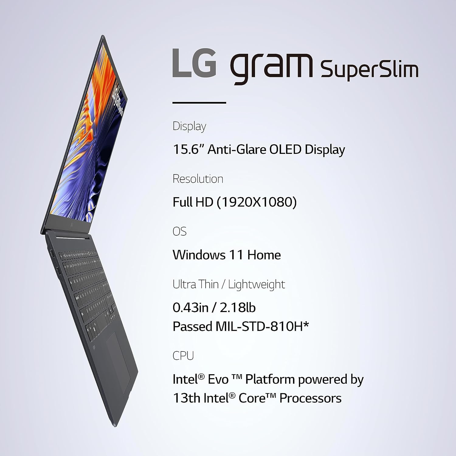 LG gram SuperSlim156 OLED Laptop Intel 13th Gen Core i7 - Alaska - Anchorage ID1536957 2