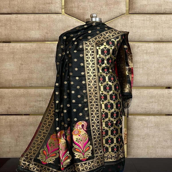 Buy Latest Collection Of Jamdani Suit Set Online - Rajasthan - Jaipur ID1536054