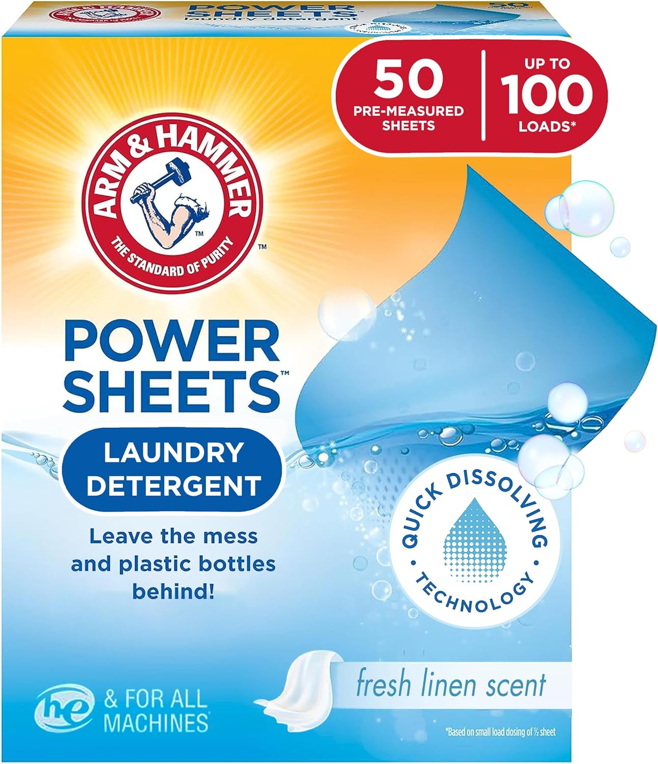Arm  Hammer Power Sheets Laundry Detergent Fresh Linen 50c - Alaska - Anchorage ID1550946