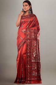 Handcrafted Swarnachari Baluchari Sarees of Bishnupur - West Bengal - Bankura ID1614661